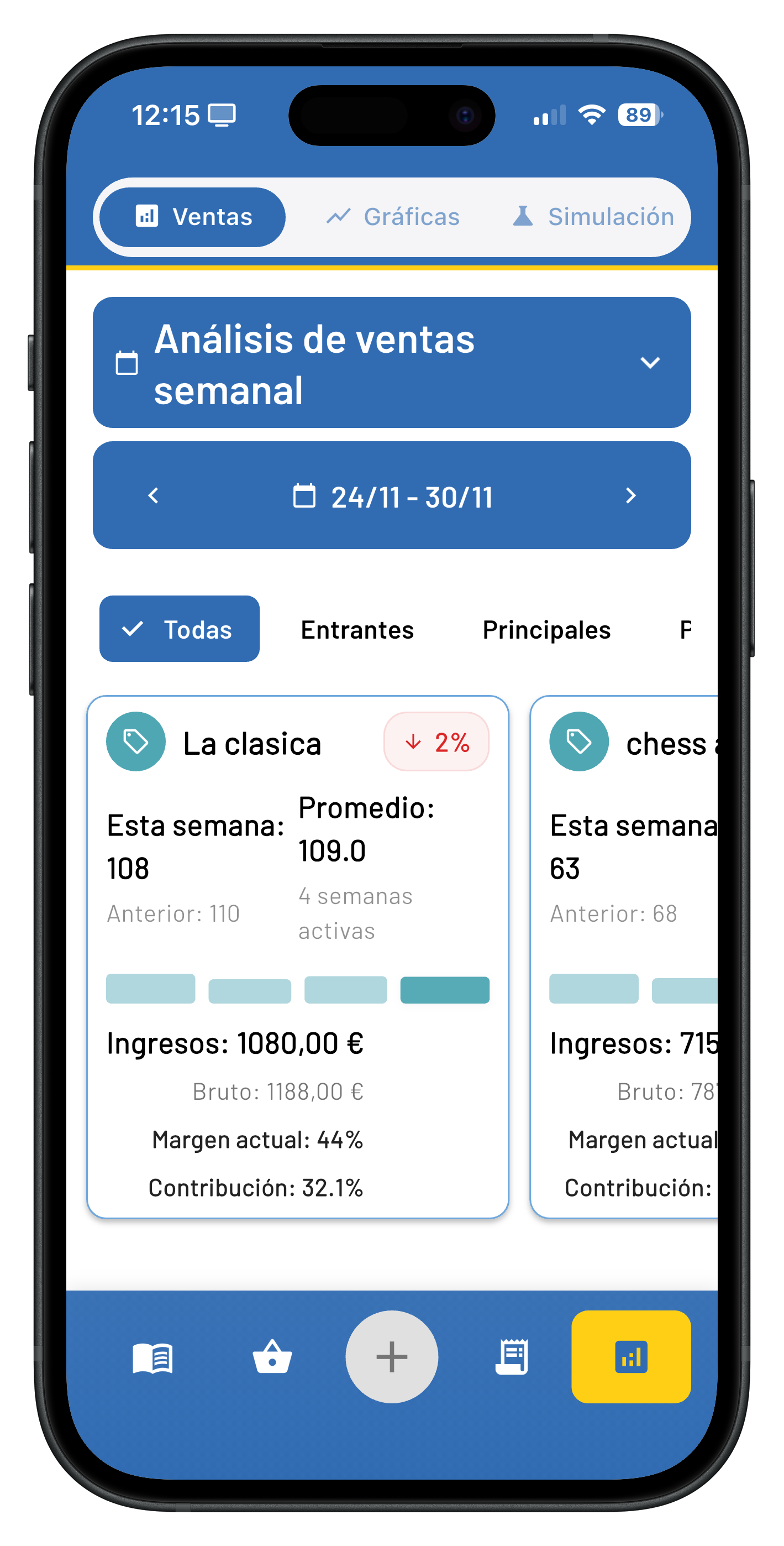 MenuScore - Clasificación de platos